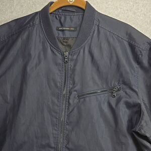 John Varvatos Navy Bomber Jacket
